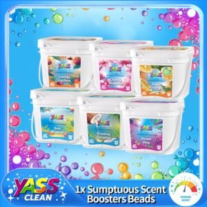 Yass Clean Scent Booster Beads – Cream Coconut & Sea Breeze, 2.5L / 1.8KG, Long-Lasting Freshness, Gentle on Sensitive Skin