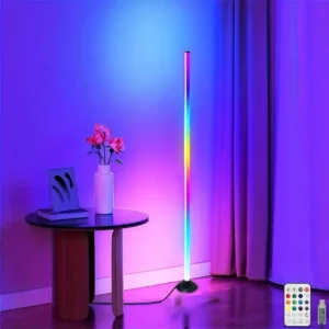 Smart RGB + IC LED floor lamp with remote control and USB power supply, controlled by mobile app,Ambient lights, night lights?? wireless design for home decoration, modern home lighting solution, Halloween decoration, Christmas gift